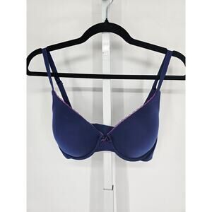 Sweet Nothings by Maidenform Sz 36D Classic T Shirt Bra Dark Purple Style 41239